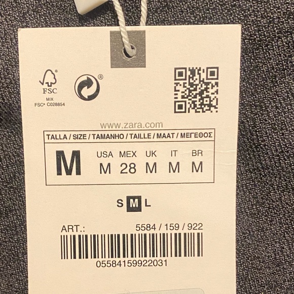 Zara Dark Grey Stretch Knit Midi Skirt - Picture 4 of 4